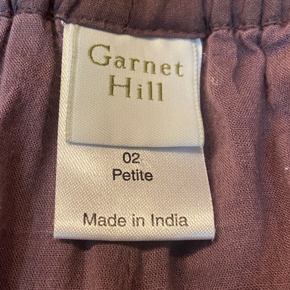 Gorgeous Garnet Hill size 2 fully lined grey cotton skirt with silky trim - Picture 4 of 5